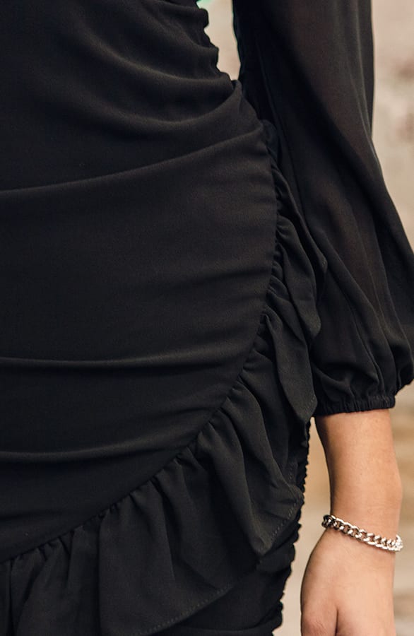Chiffon Wrapped Dress Emily Zwart – shoparchief — foto 3