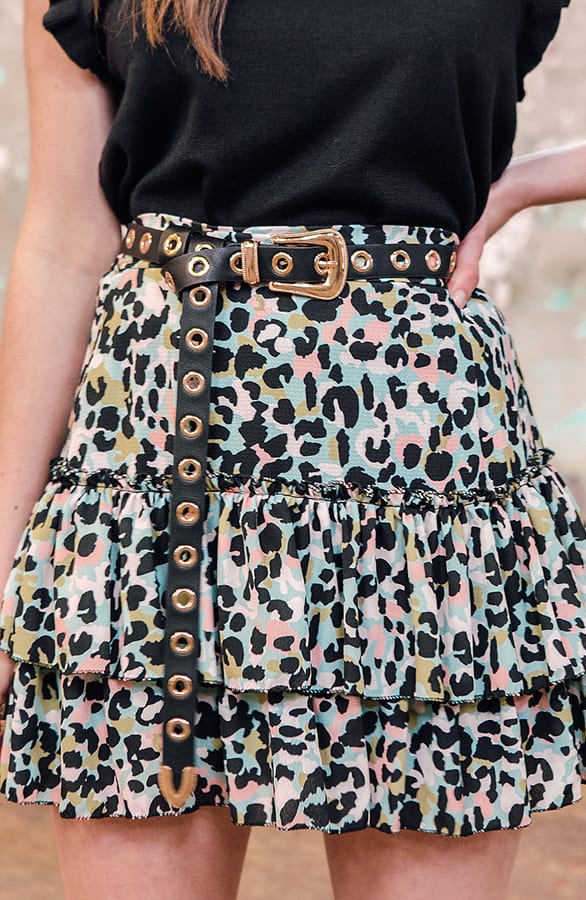 Joy Leopard Skirt Multicolor – shoparchief — foto 2