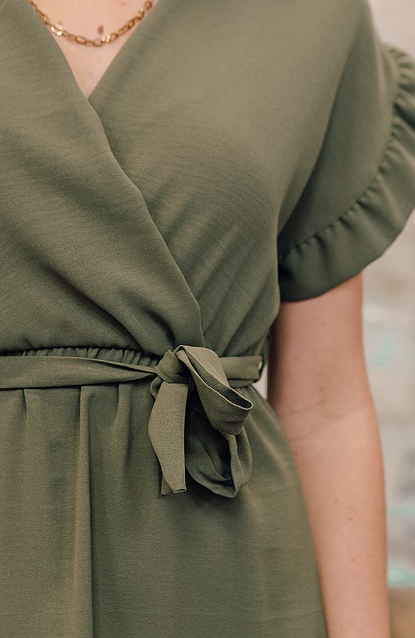 Jurk Jazzie Legergroen – shoparchief — foto 4