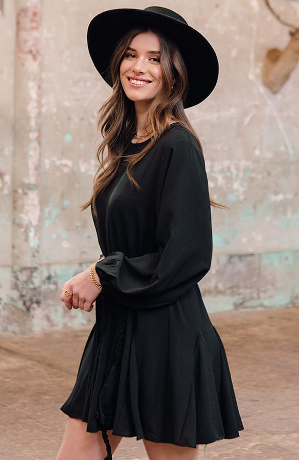 Jurk Met Ceintuur Lola Zwart – shoparchief — foto 6