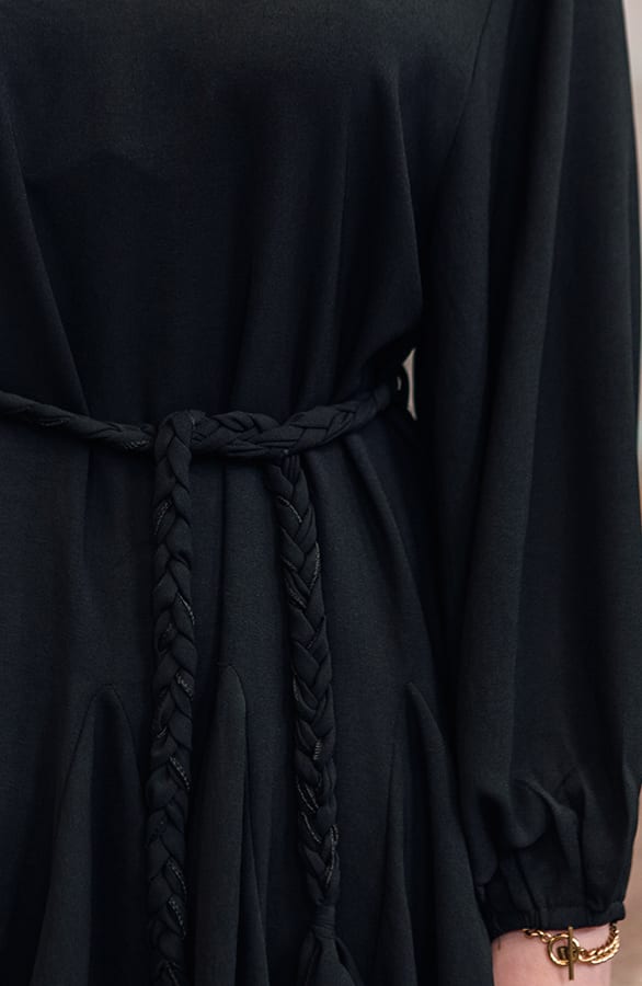 Jurk Met Ceintuur Lola Zwart – shoparchief — foto 5