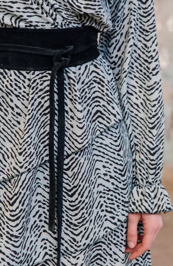 Jurk Met Zebraprint Hazel Mint – shoparchief — foto 5