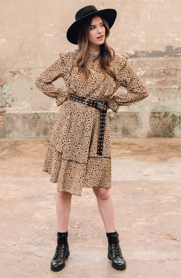 Laagjes Jurk Cheetah Yara – shoparchief — foto 4