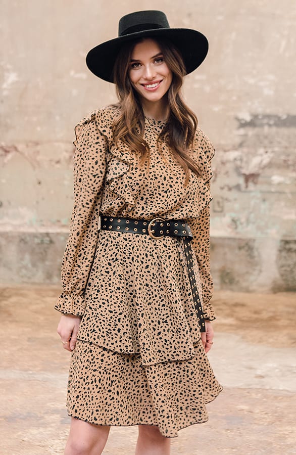 Laagjes Jurk Cheetah Yara – shoparchief — foto 2