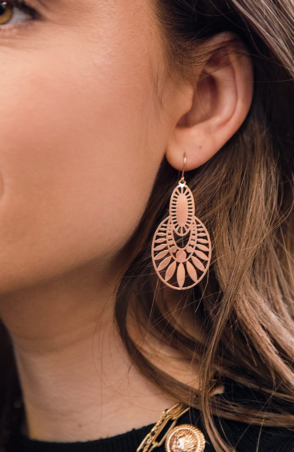 Luxury Oorbellen Stacey Roségoud – shoparchief