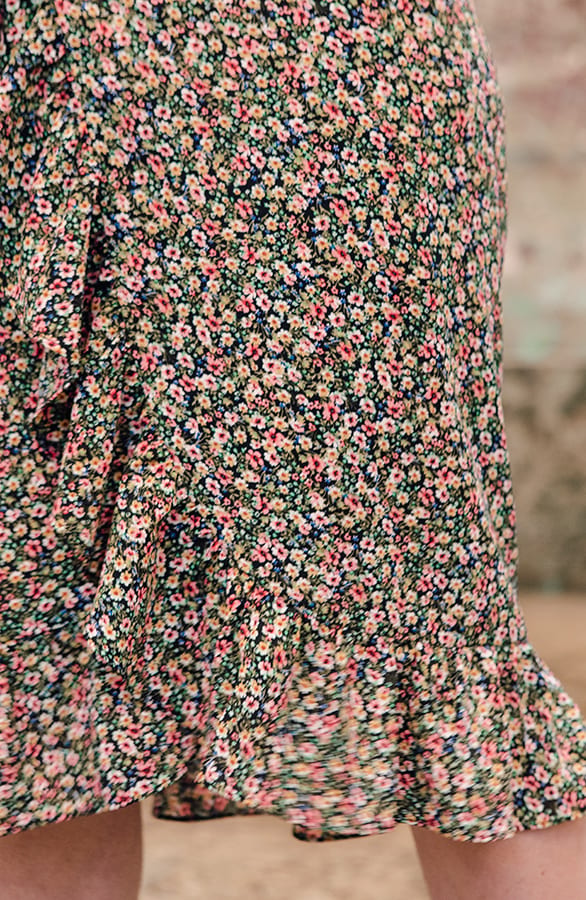 Midi Rok Bloemenprint Nori – shoparchief — foto 5