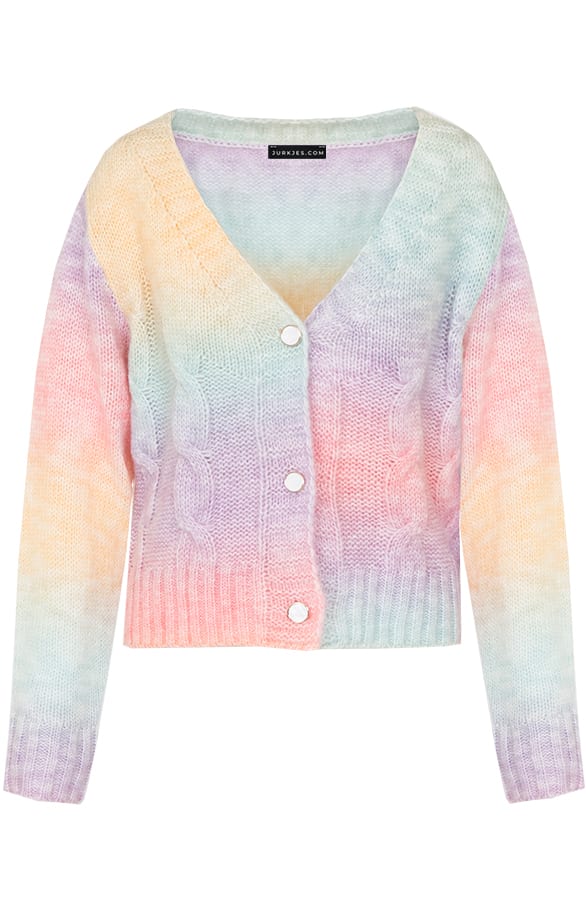 Ombre Knopen Vest Norah Pastel – shoparchief
