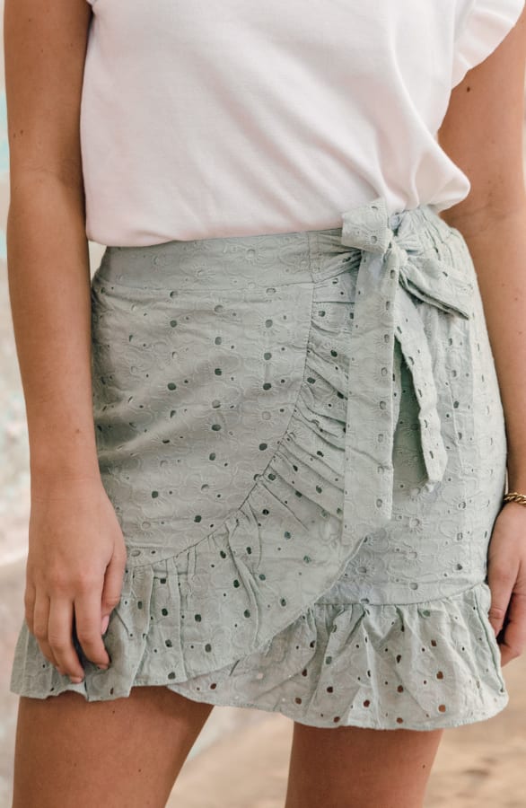 Overslag Strik Rok Jennah Mint – shoparchief — foto 2