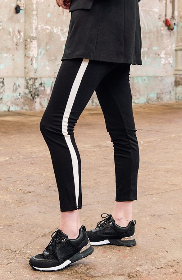 Pantalon Met Bies Elin Zwart – shoparchief — foto 3