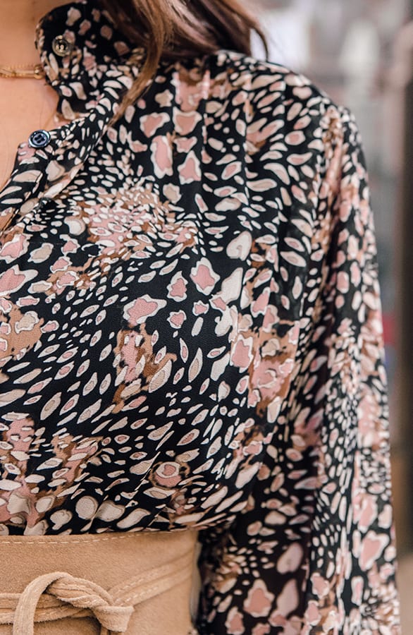 Panter Jurk Lang Donna Zwart – shoparchief — foto 6