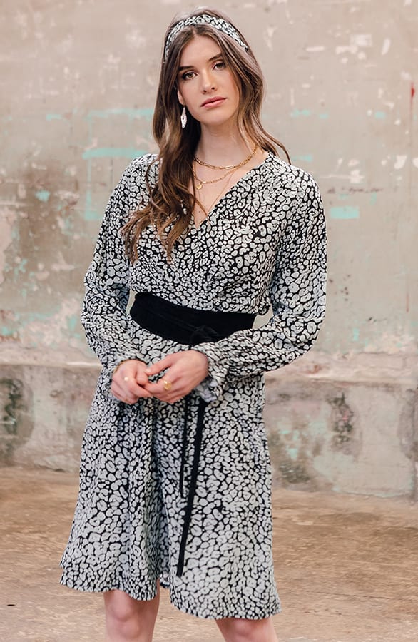 Panter Jurk Zoe Mint Zwart – shoparchief — foto 8