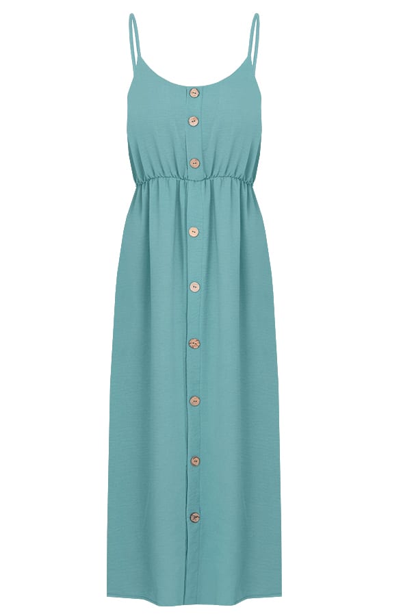 Spaghetti Knopen Jurk Kae Mint – shoparchief