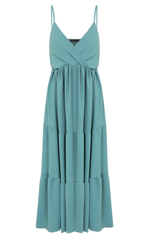 Spaghetti Laagjes Jurk Faya Mint – shoparchief