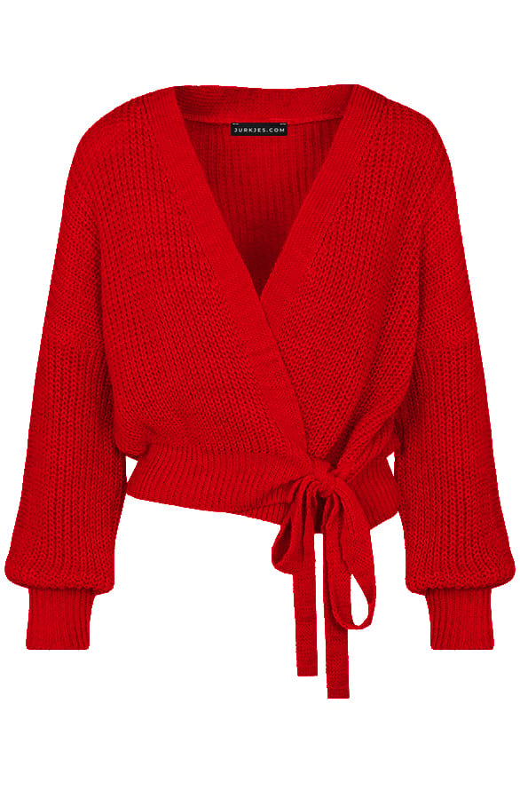 Strik Vest Ruby Rood – shoparchief