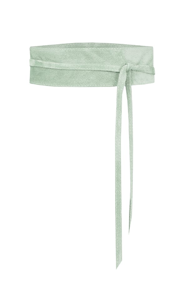 Suede Wikkelriem Clara Mint – shoparchief