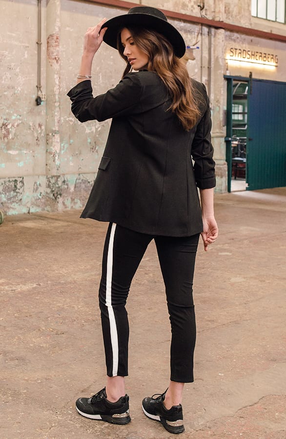 Pantalon Met Bies Elin Zwart – shoparchief — foto 4