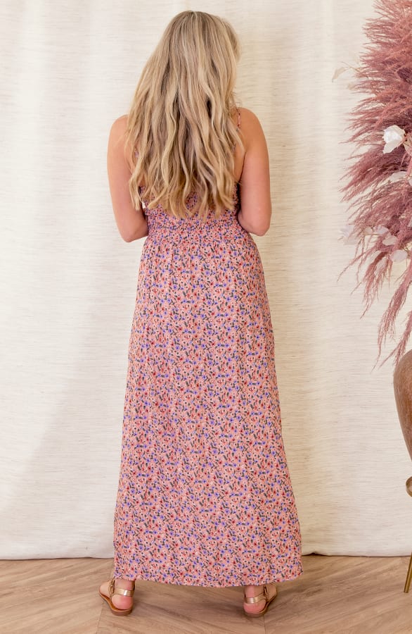 Blaadjes Spaghetti Jurk Jacky Roze – shoparchief — foto 4