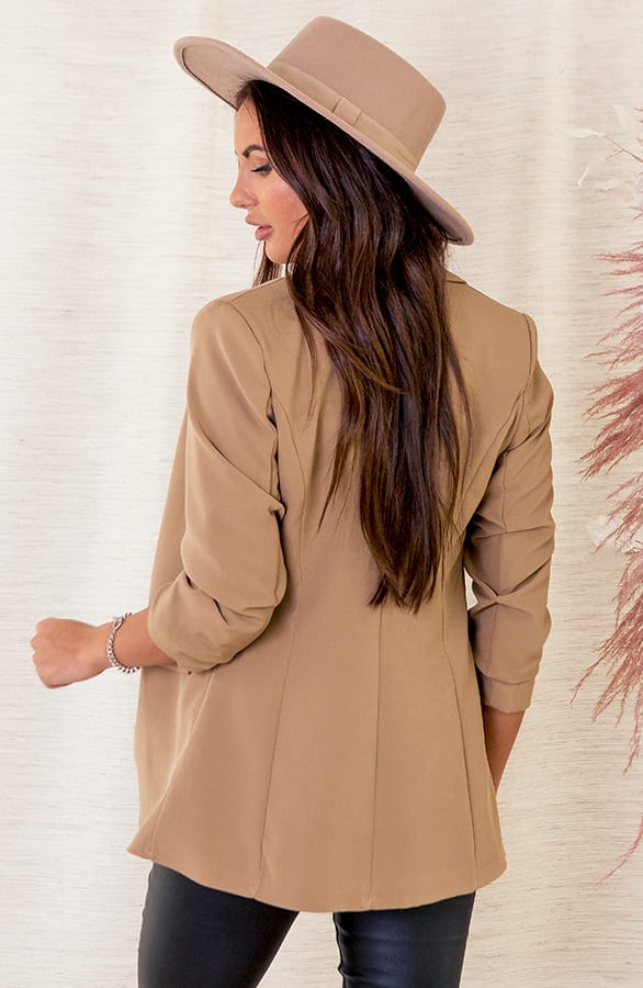 Blazer Basic Nore Camel – shoparchief — foto 3