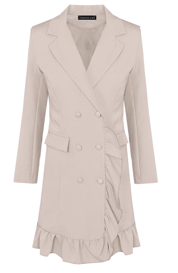 Blazerjurk Ruches Jana Beige – shoparchief