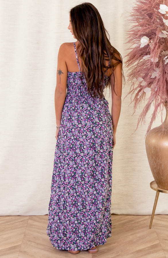 Bloemen Spaghetti Jurk Jacky Lila – shoparchief — foto 2