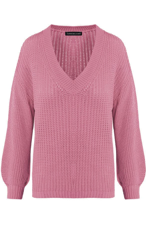 Gehaakte Trui Dust Roze Joan – shoparchief