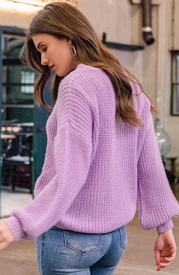 Gehaakte Trui Lila Joan – shoparchief — foto 4