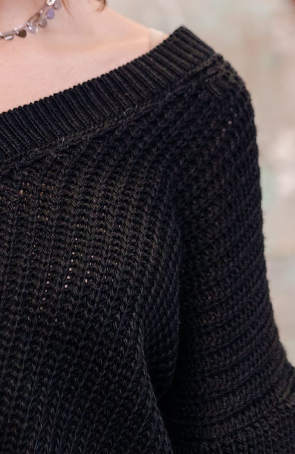 Gehaakte Trui Zwart Joan – shoparchief — foto 4