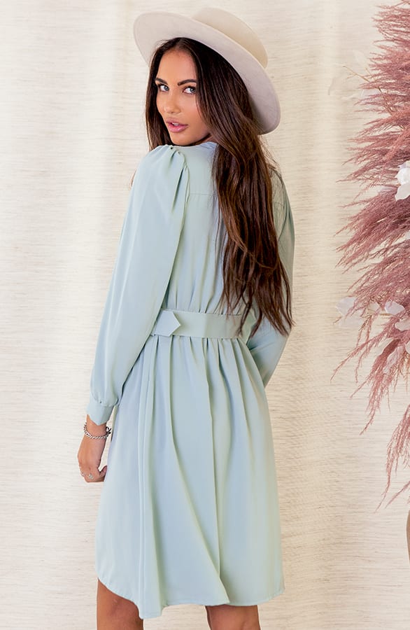 Jurk Met Riem Julie Mint – shoparchief — foto 3