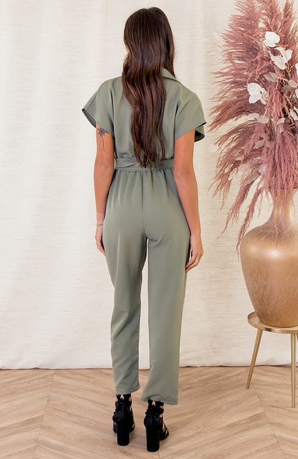 Korte Mouwen Jumpsuit Micky Army – shoparchief — foto 3
