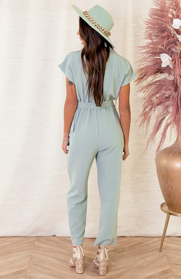 Korte Mouwen Jumpsuit Micky Mint – shoparchief — foto 3