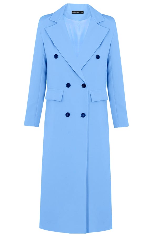 Lange Knopen Blazer Gigi Blauw – shoparchief