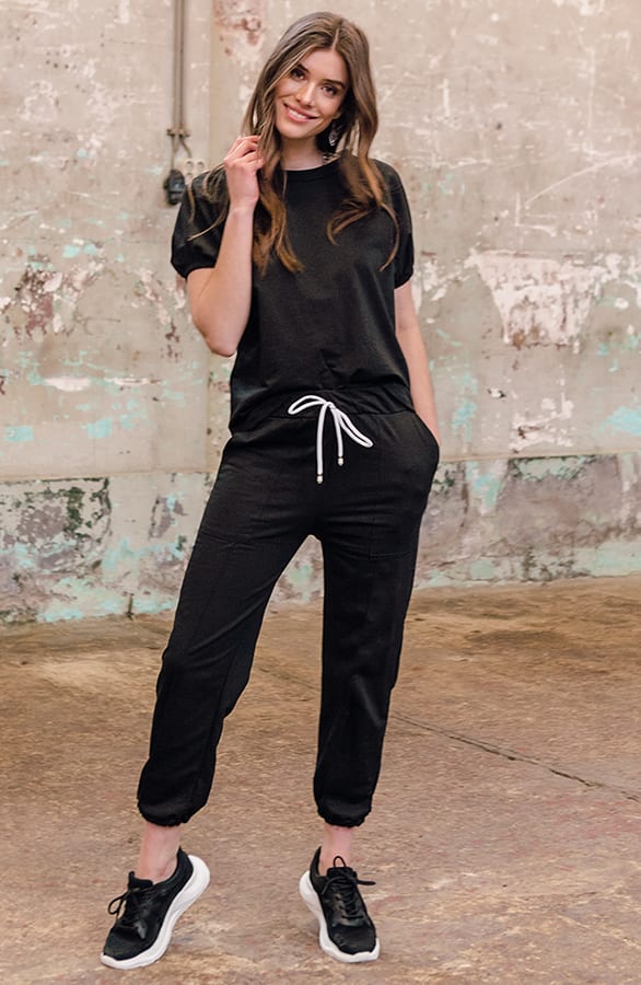 Lounge Broek Zoë Zwart – shoparchief — foto 2