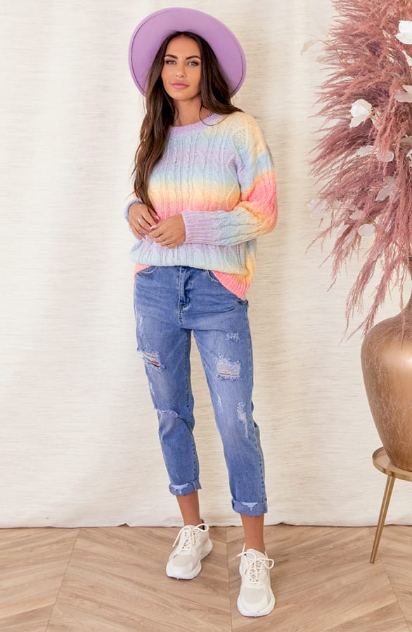 Ombre Trui Gebreid Fenne Pastel – shoparchief — foto 4