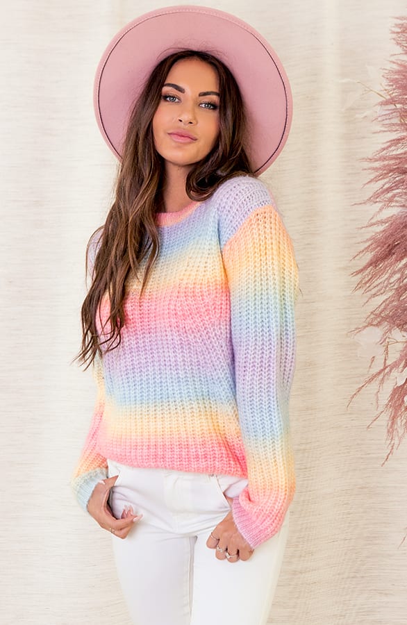 Ombre Trui Gehaakt Gioia Pastel – shoparchief