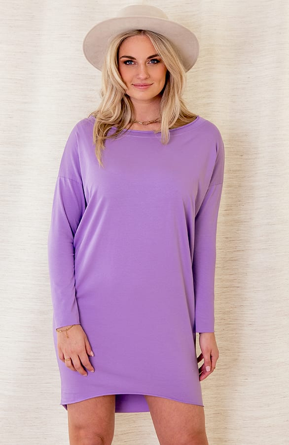 Oversized Jersey Tuniek Ayla Lila – shoparchief — foto 2