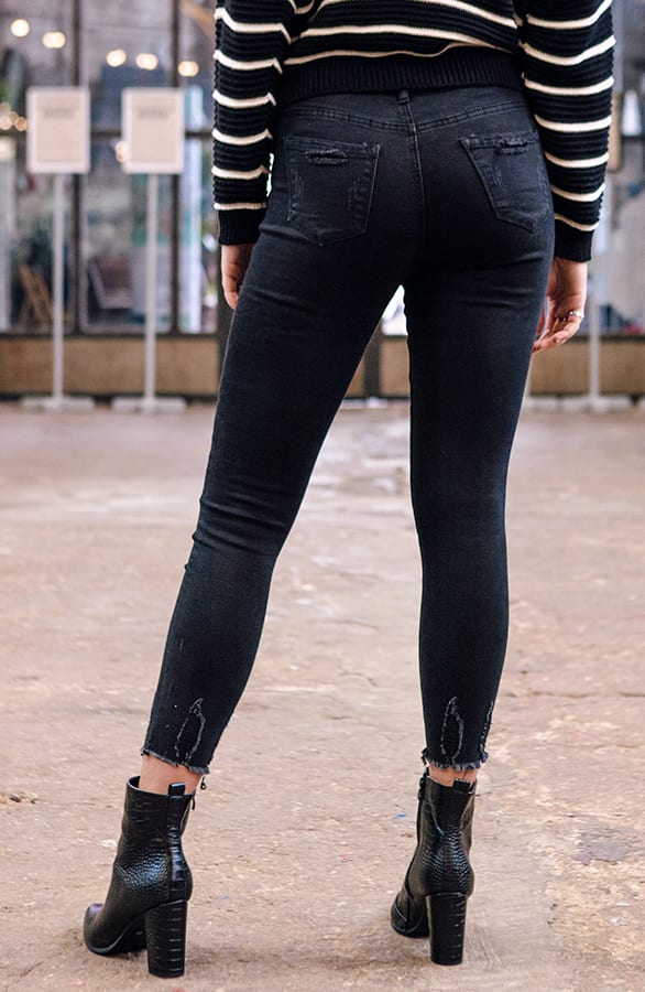 Skinny Jeans Evie Donker – shoparchief — foto 3