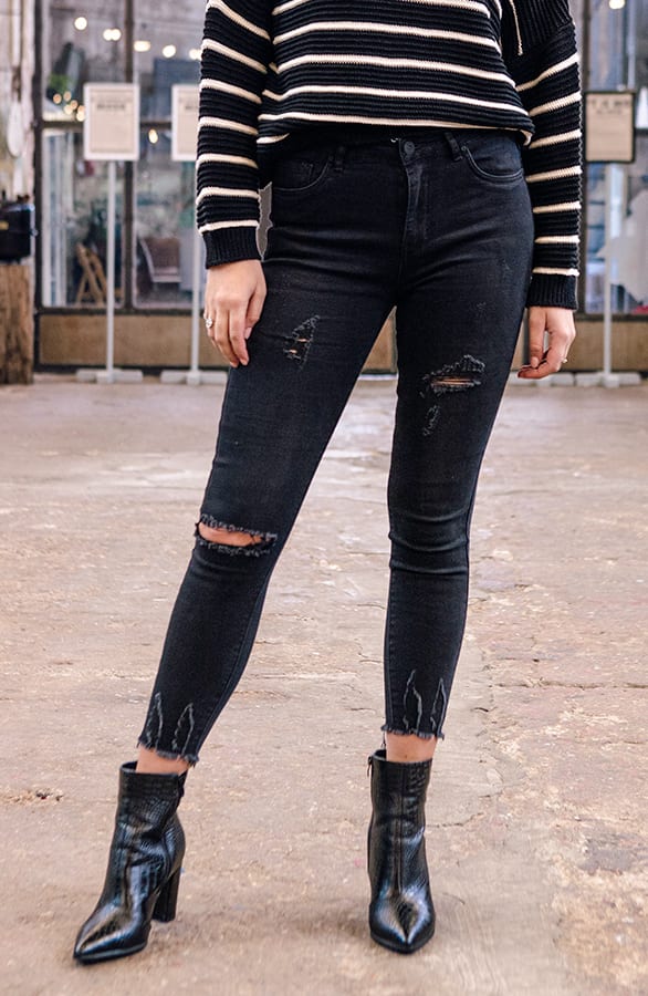 Skinny Jeans Evie Donker – shoparchief — foto 2