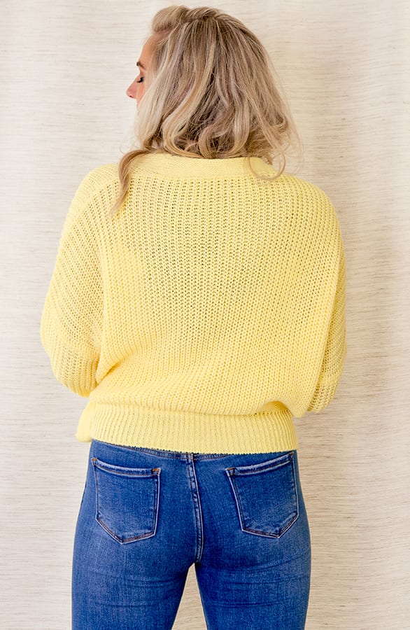 Strik Vest Ruby Pastel Geel – shoparchief — foto 3