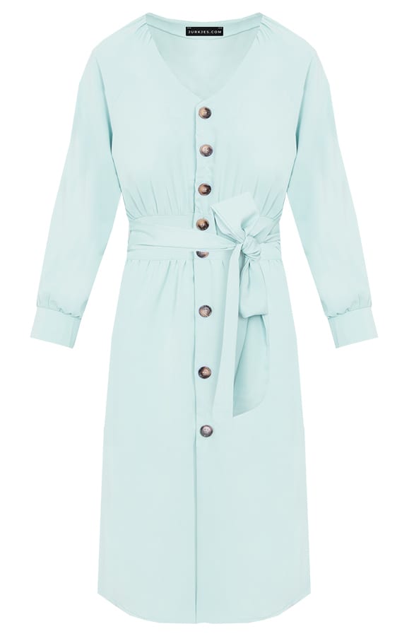 Strikjurk Met Knopen Lisa Mint – shoparchief