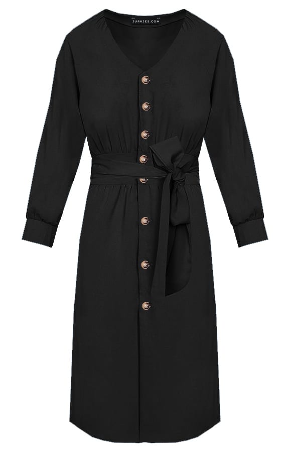 Strikjurk Met Knopen Lisa Zwart – shoparchief
