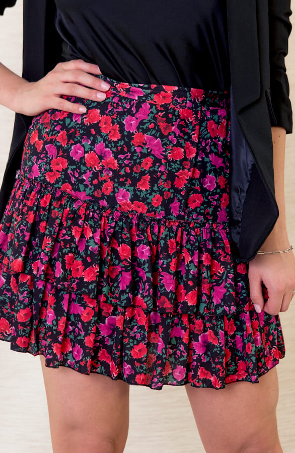 Bloemen Rok Exclusive Joy Fuchsia – shoparchief — foto 2