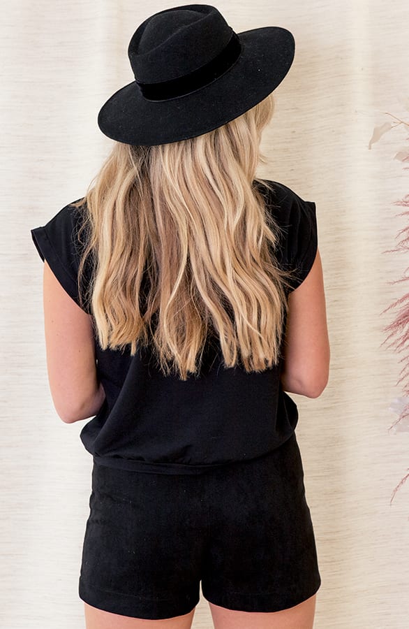 Top Met Elastische Boord Alice Zwart – shoparchief — foto 3