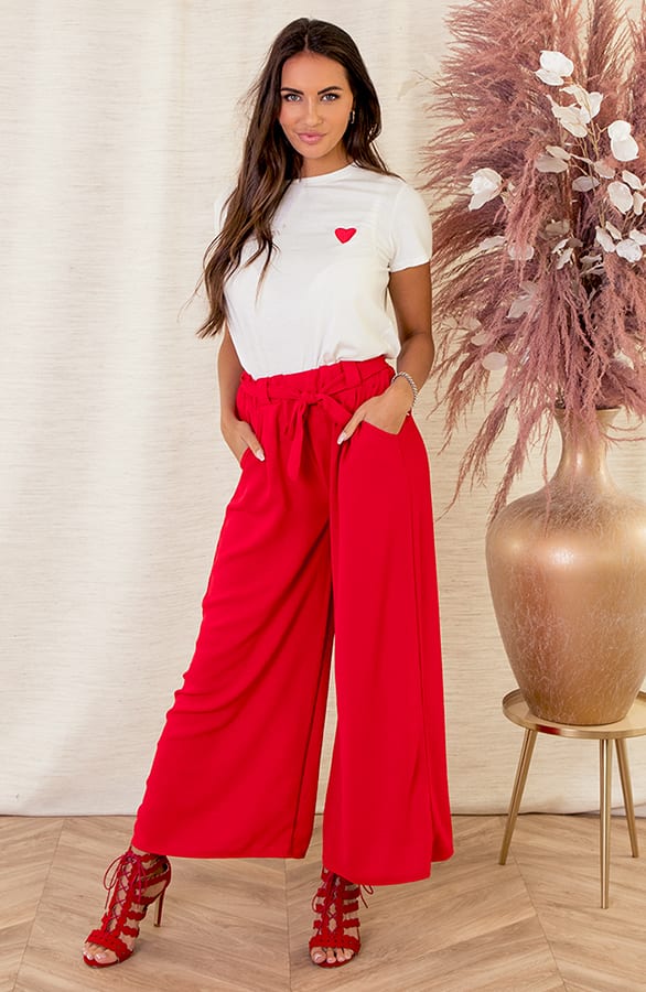 Heart Shirt Lucia Wit Rood – shoparchief — foto 2