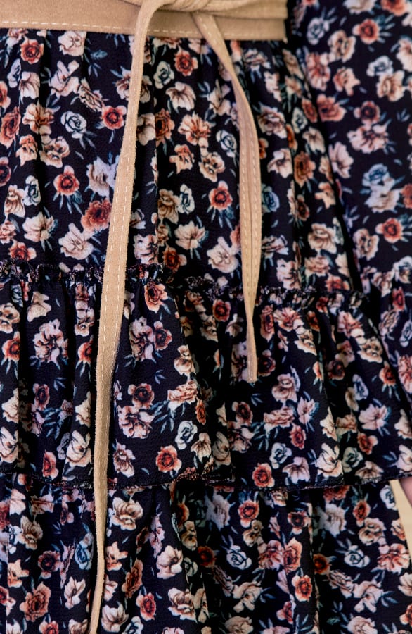 Evelyn Bloemen Ruches Jurk – shoparchief — foto 4