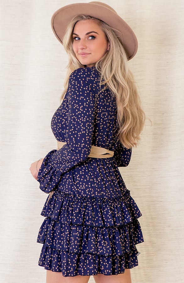 Evelyn Hartjes Jurk Marineblauw – shoparchief — foto 3