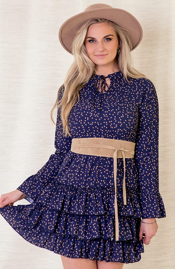 Evelyn Hartjes Jurk Marineblauw – shoparchief — foto 5