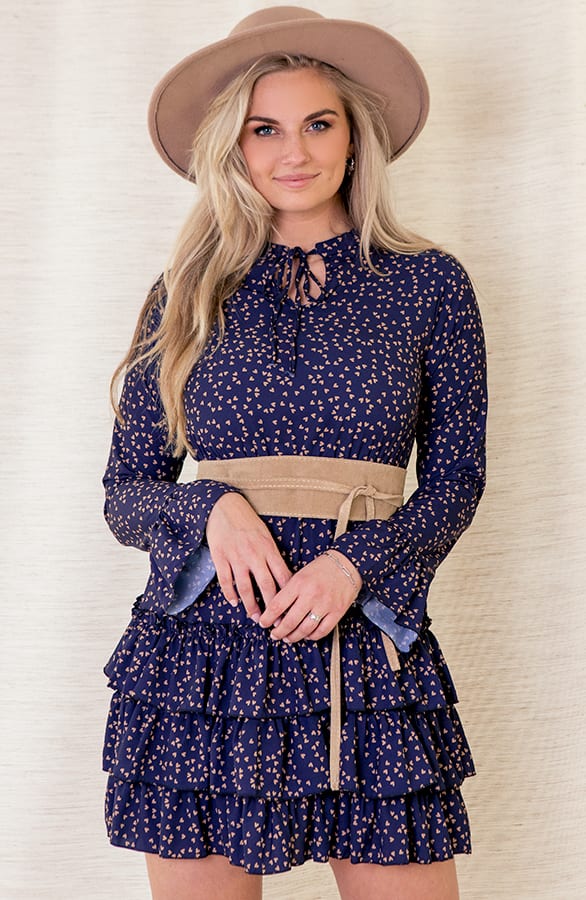 Evelyn Hartjes Jurk Marineblauw – shoparchief — foto 2