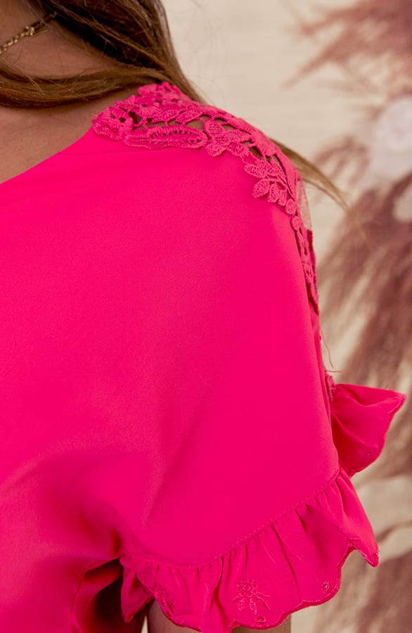 Gehaakte Top Bobby Fuchsia – shoparchief — foto 3