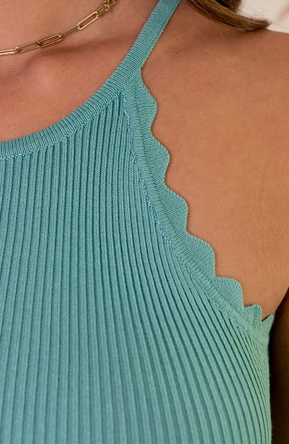 Halter Stretch Jurk Lucy Mint – shoparchief — foto 5