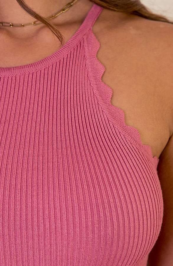 Halter Stretch Jurk Lucy Dust Roze – shoparchief — foto 4